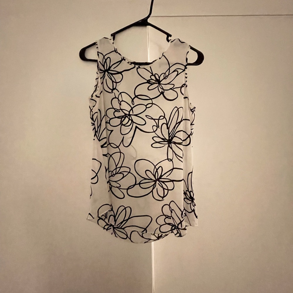 DKNY Floral print shell